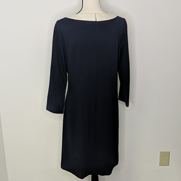 Navy Talbots Dress with White Trim - Picture 2 of 5